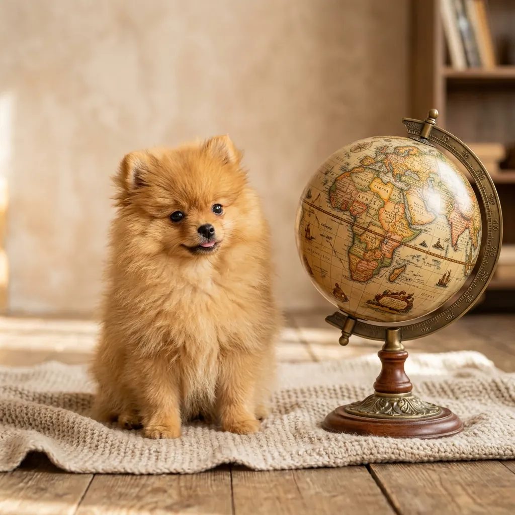 Línea coreana americana rusa Pomerania