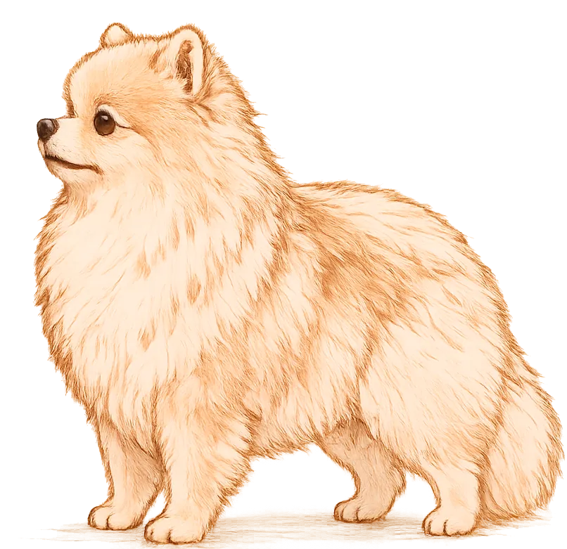 Dibujo Pomerania